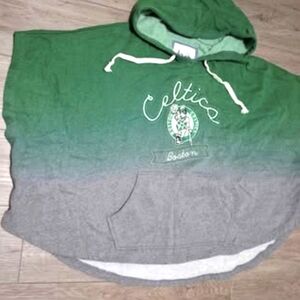 Boston Celtics NBA Hoodie Cape Sweatshirt Alyssa Milano Womans M